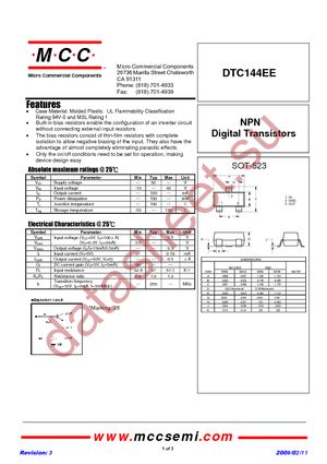 DTC144EE-TP datasheet  